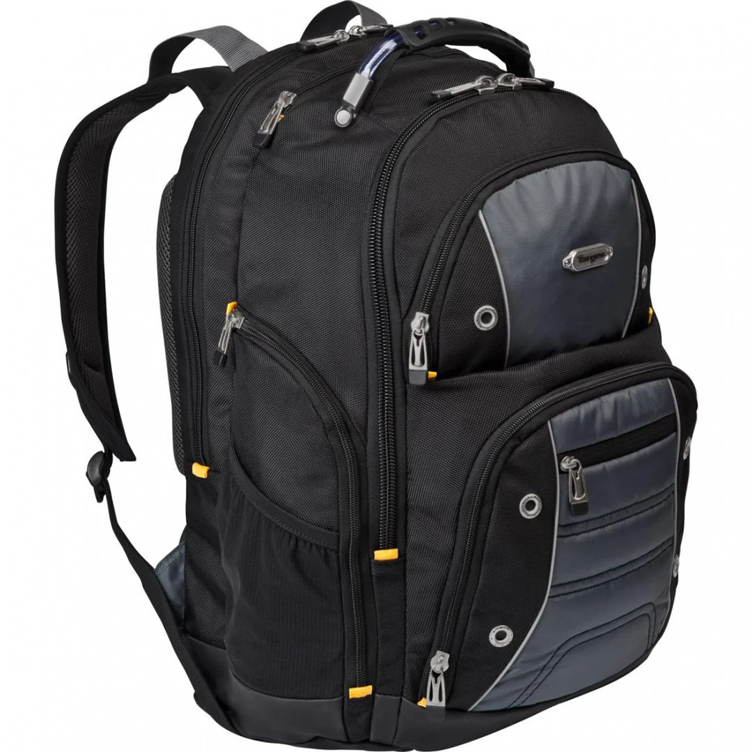 Rucsac laptop Targus Drifter, pentru laptopuri de pana la  15.6", material poliester, compartimente: 3 compartimente, 4 buzunare laterale, 3 buzunare frontale si 1 buzunar spate, negru