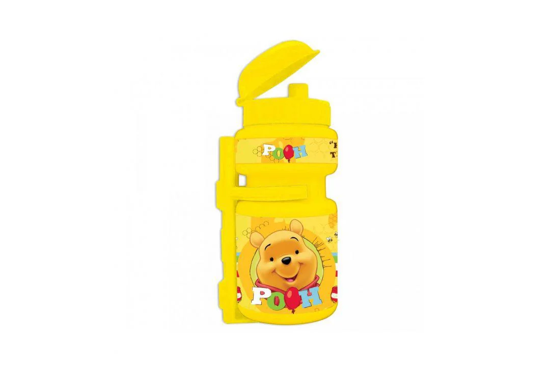 STICLA DE APA SEVEN, MODEL WTP, CAPACITATE 350 ML, GALBEN, INCLUS SUPORT DE PLASTIC Pegas