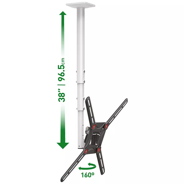 Suport TV de perete, Barkan 3500.W, Fix, 29"- 65", VESA 400 x 400 mm, suporta pana la 40kg, alb | Altamag.ro