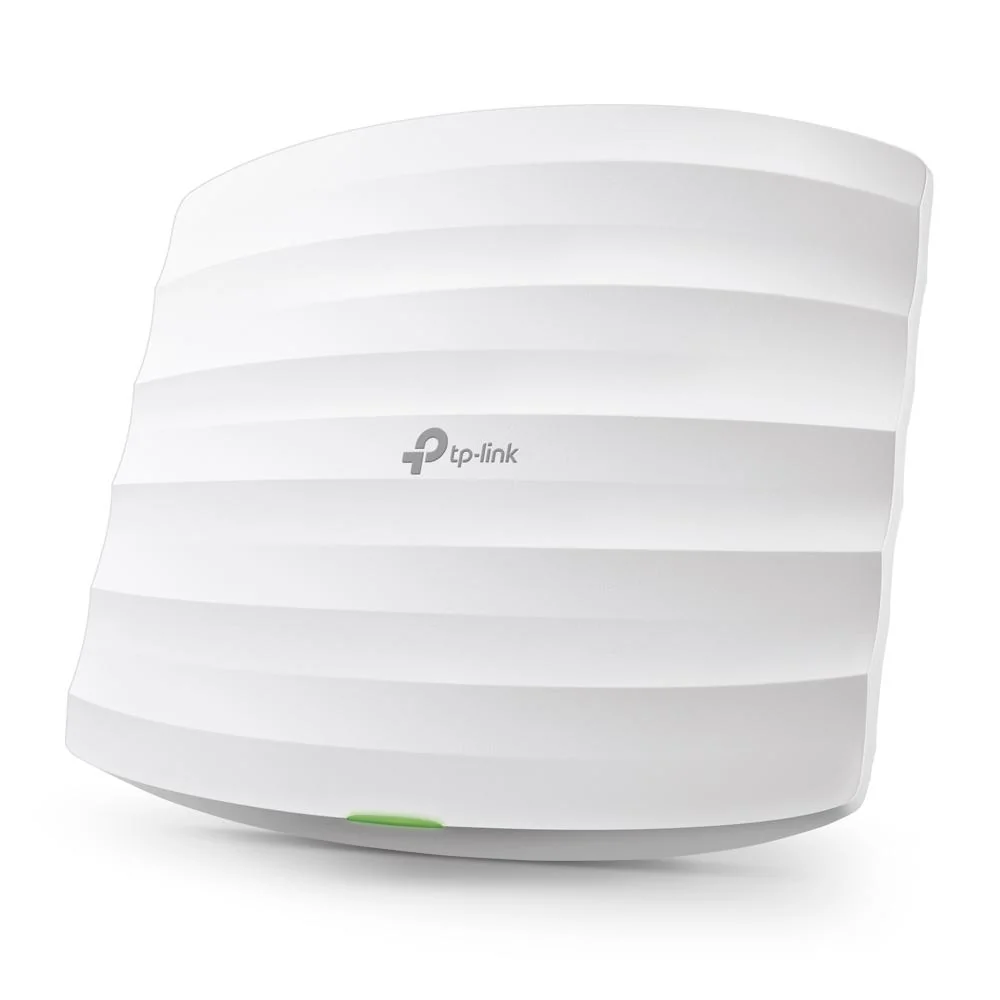 "AC1350 Ceiling Mount Dual-Band Wi-Fi Access Point PORT: 1× Gigabit RJ45 Port SPEED: 450 Mbps at 2.4 GHz + 867 Mbps at 5 GHz FEATURE: 802.3af PoE and Passive PoE, 3× Internal Antennas, Mesh, Seamless Roaming, MU-MIMO, Band Steering, Beamforming, Load