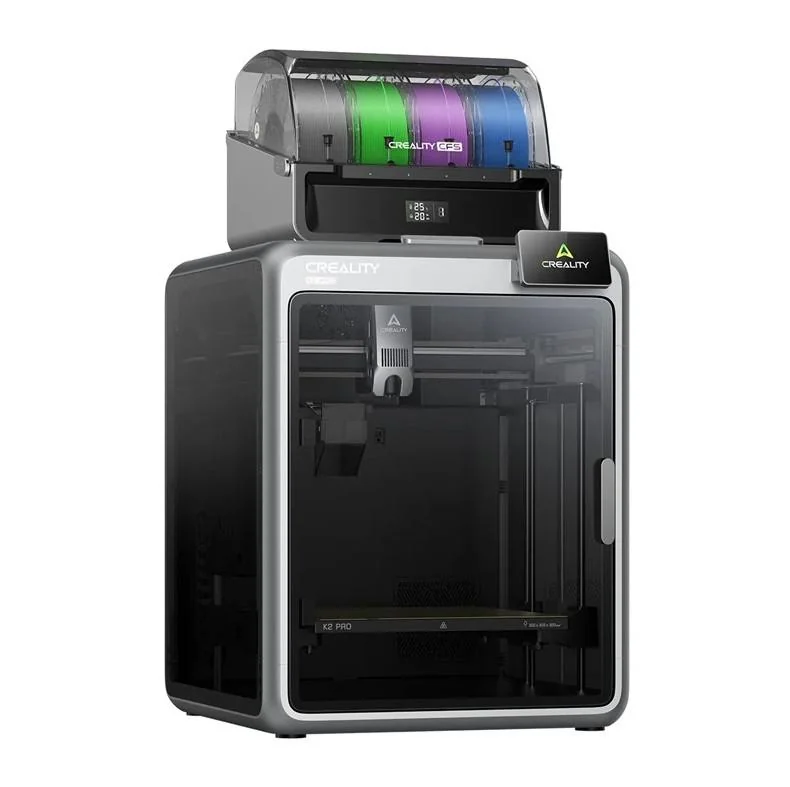 CREALITY K2 PRO Combo FDM 3D PRINTER, include un sistem CFS multi- filament, Suporta maxim 4 x CFS - 16 culori, Tehnologie: FDM, volum printare: 300 x 300 x 300mm, Dimensiuni produs: 445 × 477 × 573 mm, 23.7kg, Viteza printare: 600 mm/s, Accelerare: