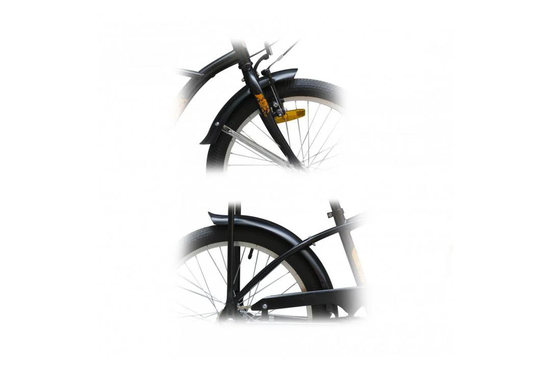 Aparatori Strada Mini 16 +suport, Negru Pegas