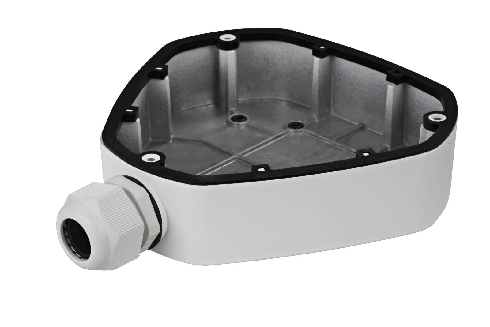 Junction box DS-1280ZJ-DM25; compatibil cu DS-2CD6332FWD-XXX, DS-2CD6362F-XXX; aluminiu, alb. Hikvision