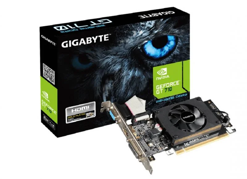 Placa video GIGABYTE GeForce® GT 710, 2GB DDR3, 64-bit Gigabyte