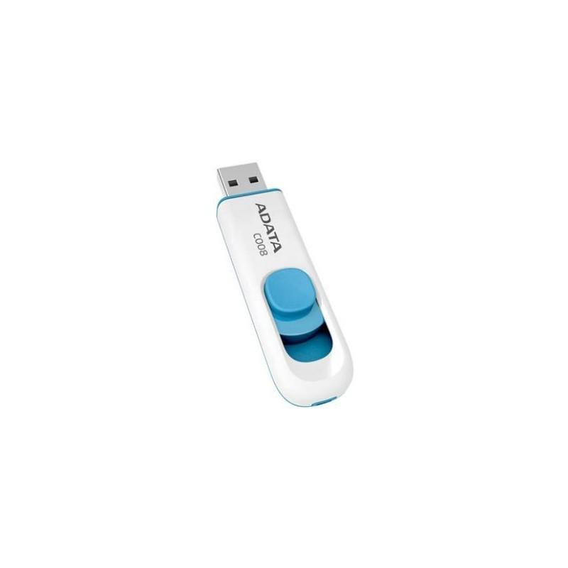 Memorie USB Flash Drive Adata C008, 64GB, USB 2.0, alb | Altamag.ro