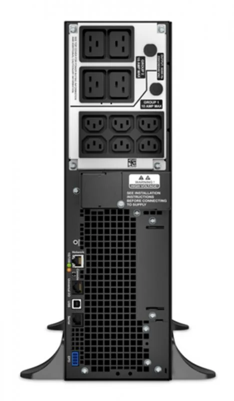 UPS APC Smart-UPS SRT online dubla-conversie 5000VA / 4500W 6 conectori C13 4 conectori C19 extended runtime convertibil rack, baterie APCRBC140,optional extindere garantie cu 1/3 ani (WBEXTWAR1YR-SP- 05/WBEXTWAR3YR-SP-05),3 ani garantie echipament si 2