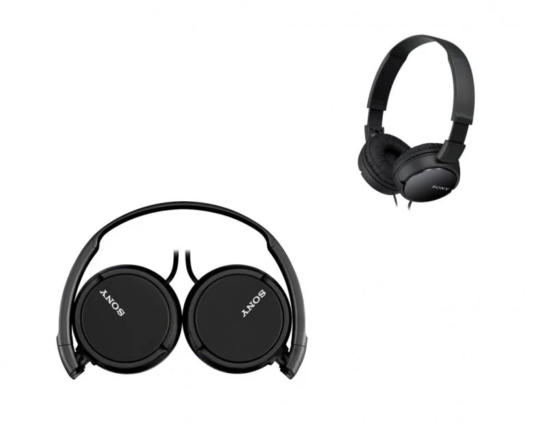 Casti Sony MDRZX110B, Frecventa (Hz) 12 - 22.000, Impedanta (ohmi) 24, Conector Stereo mini in forma de L, placat cu aur, difuzor 30 mm, negru
