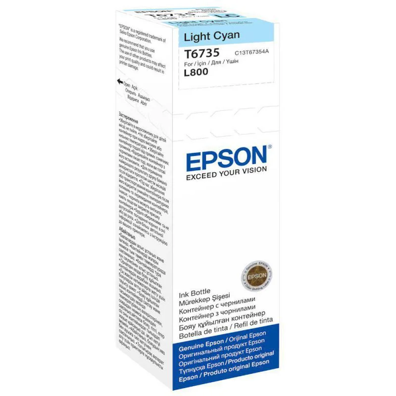 Cartus cerneala Epson T6735, light cyan, capacitate 70ml, pentru Epson L800 Epson