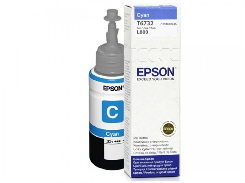 Cartus cerneala Epson T6732, cyan, capacitate 70ml, pentru Epson L800 Epson