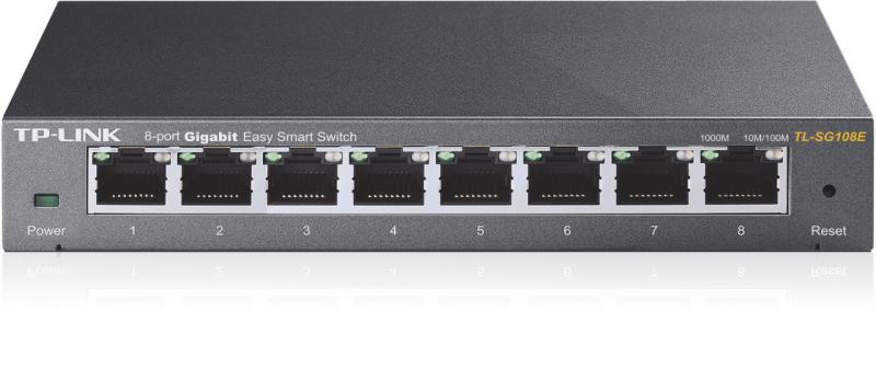 Switch TP-Link TL-SG108E, 8 port, 10/100/1000 Mbps | Altamag.ro