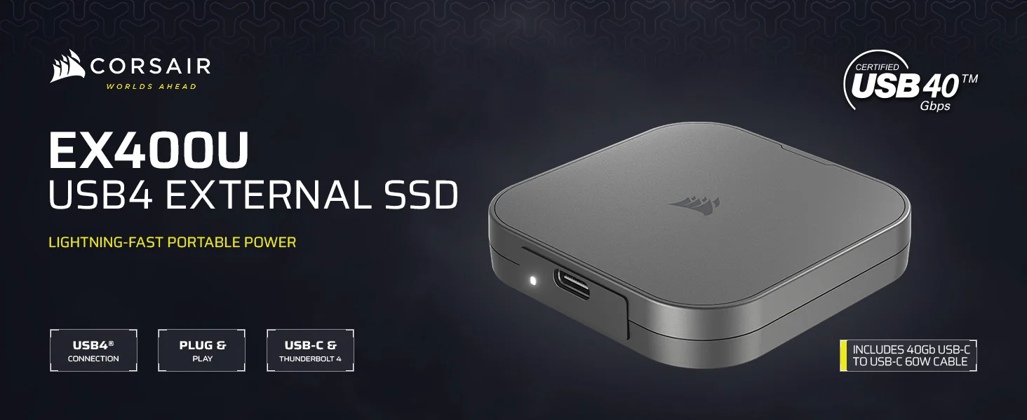 Portable USB Storage Drive EX400US 1TB