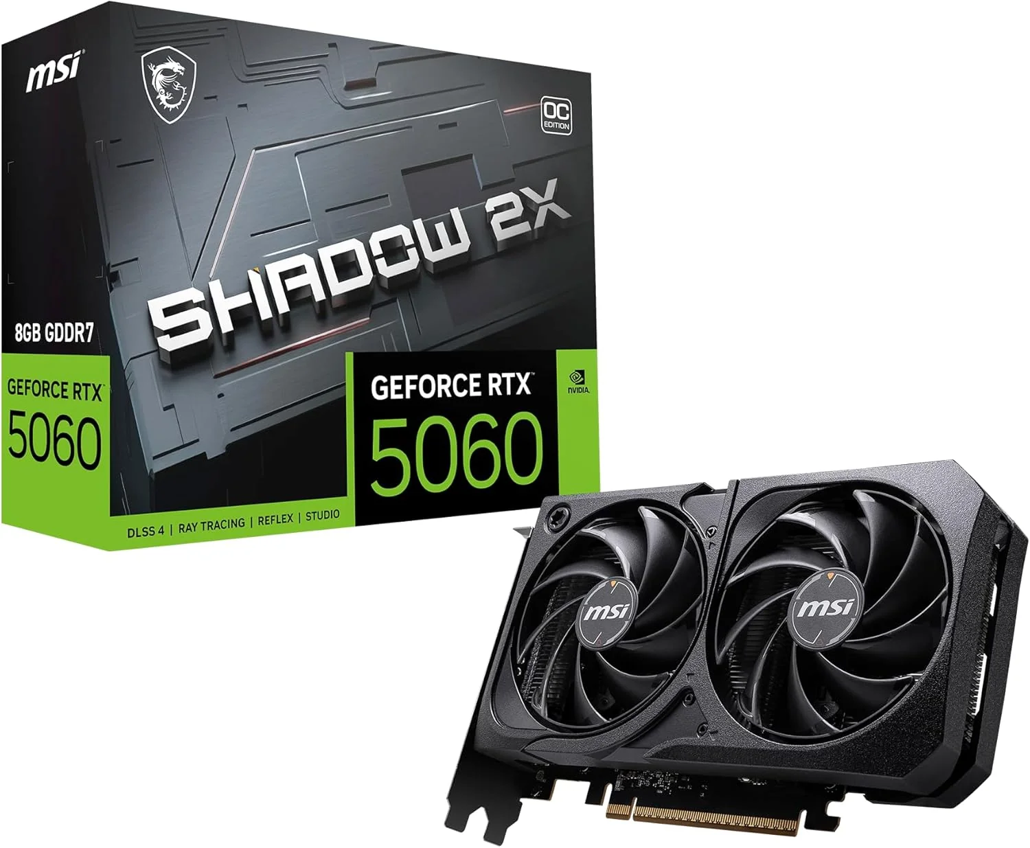 PLaca video MSI GEFORCE RTX 5060 8G SHADOW 2X OC MAX