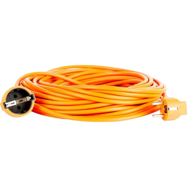 Cordon Bachmann Fisa+Priza tip SCHUKO, cablu HO5VV-F 3G1, 10m, culoare orange Bachmann