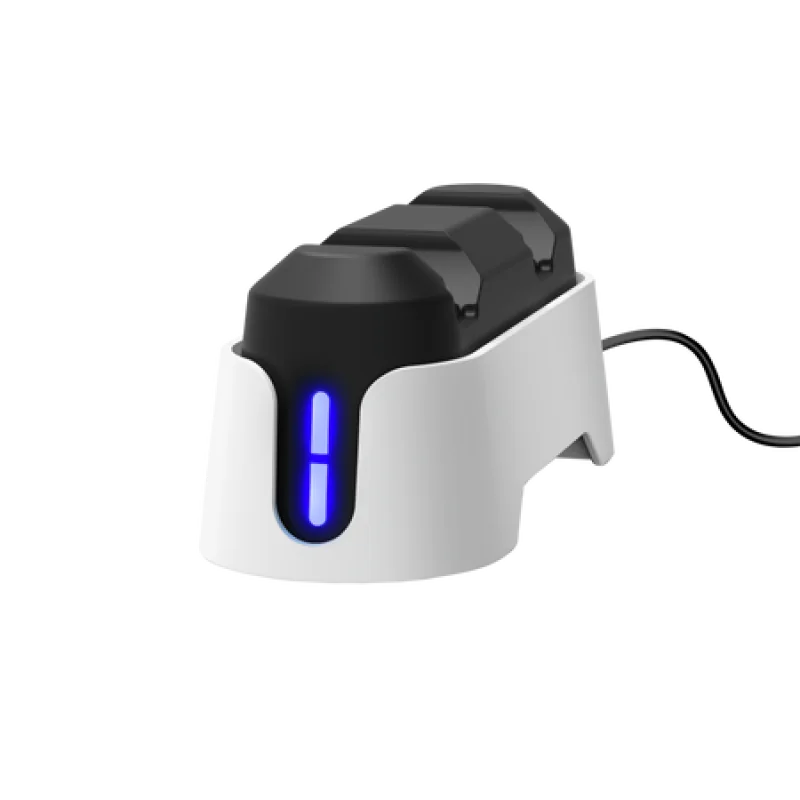 Dock dual incarcare Trust GXT 228 pentru controller PS5, material ABS, greutate 178g, alb Trust