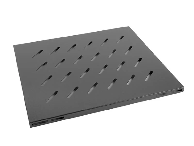 Poliță fixă 19" 1U / 465x515 mm, max. 120 kg, negru Lanberg