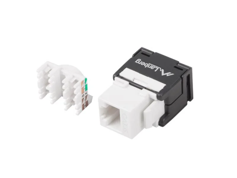 Modul Keystone fără scule RJ45LSA Cat.6 UTP 180° Lanberg