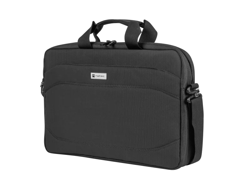 Geanta laptop Natec Nanger, compatibilitate dimensiune laptop 15.6", 1 compartiment, material Polyester 900D, Polyester 1680D,negru