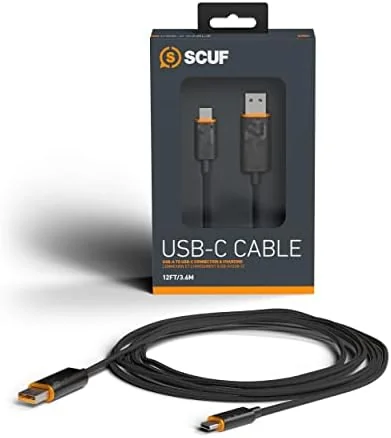 Cablu USB-C SCUF, 3.6m, Negru