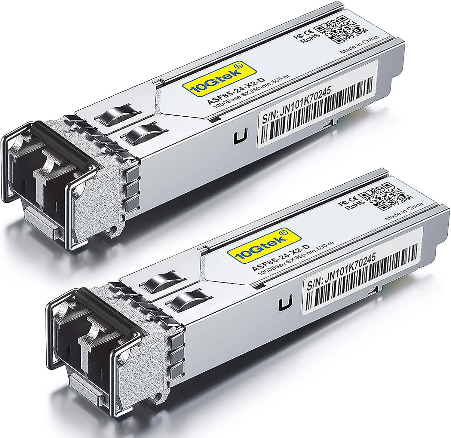 Extralink SFP 1.25G 2-pack SFP Module 1.25Gbps LC/UPC 850nm 550m multi mode DOM
