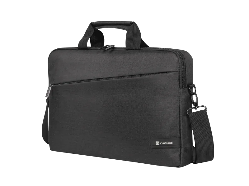 Geanta laptop Natec Beira, compatibilitate dimensiune laptop 15.6"-16", 1 compartiment, material Polyester 300D, negru Natec