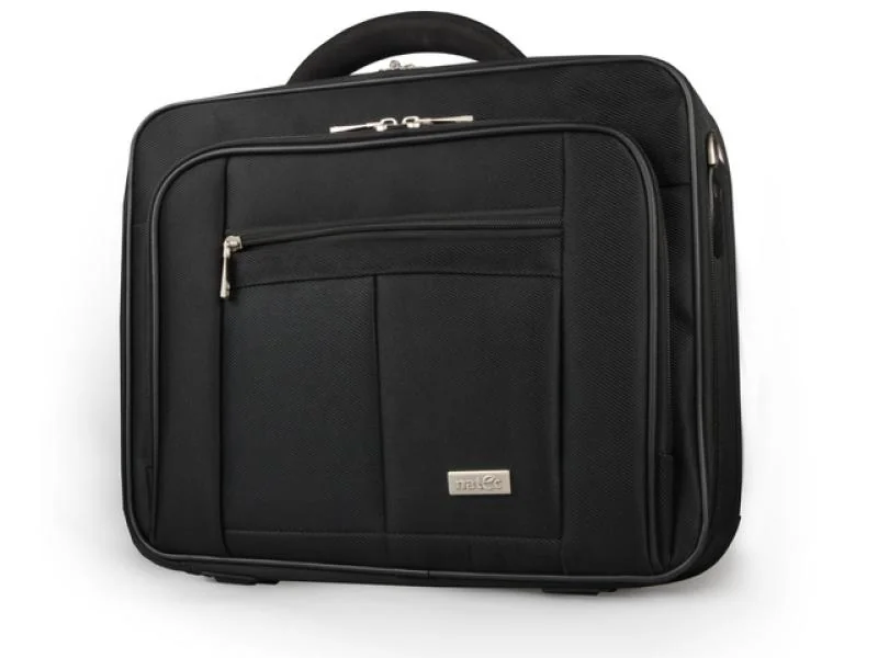Geanta laptop Natec Boxer, compatibilitate dimensiune laptop 15.6"-16", 3 compartimente, material Nylon 1680D, negru Natec