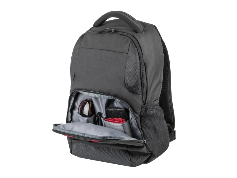 Rucsac laptop Natec Eland, compatibilitate dimensiune laptop 15.6", 3 compartimente, capacitate 22L, material Polyester 300D, negru Natec