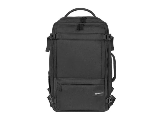 Rucsac laptop Natec Camel Lite, compatibilitate dimensiune laptop 15.6", 3 compartimente, capacitate 19L, material Polyester 600D, negru Natec