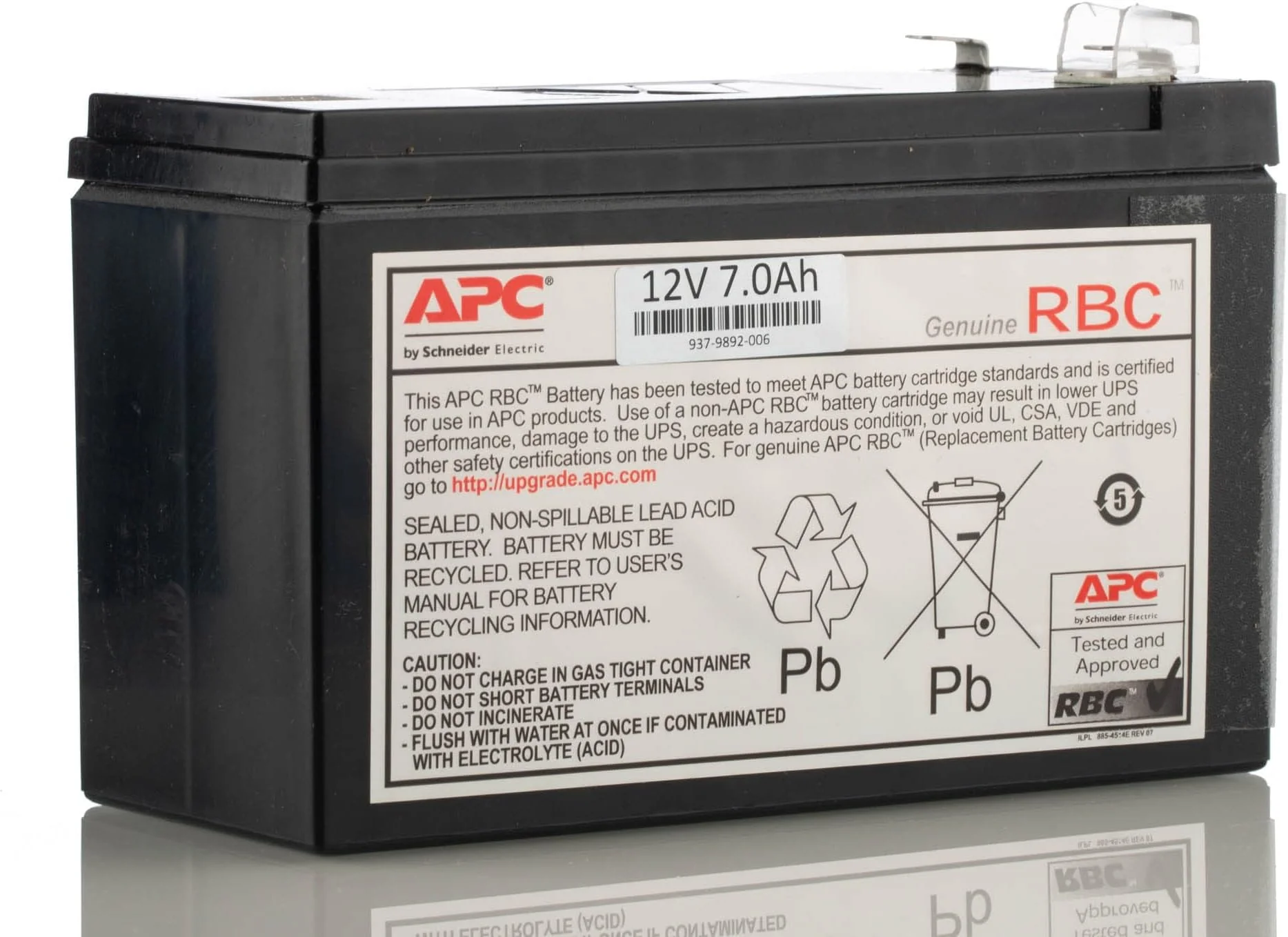 APC Replacement Battery Cartridge 2 UPS battery 1 x battery lead acid Black