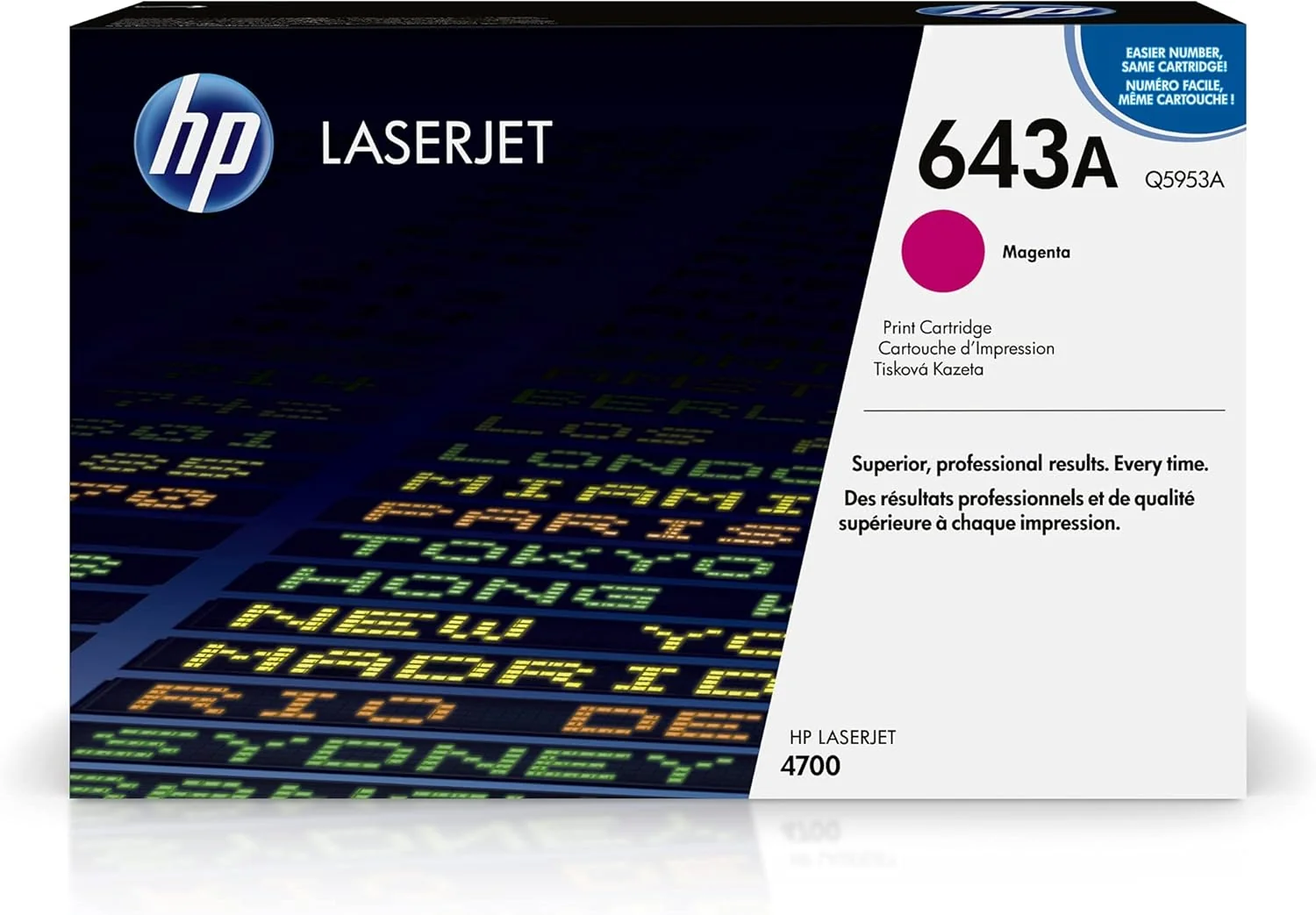 HP 643A Colour LaserJet original toner cartridge magenta standard capacity 10.000 pages 1-pack