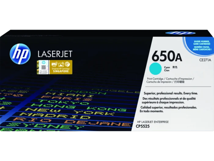 HP Colour LaserJet CE271A original toner cartridge cyan standard capacity 15.000 pages 1-pack