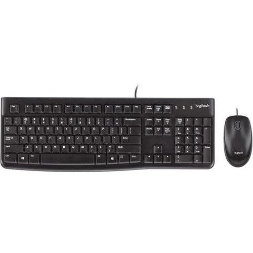 Desktop MK120 Keyboard and mouse set USB QWERTY US International Logitech
