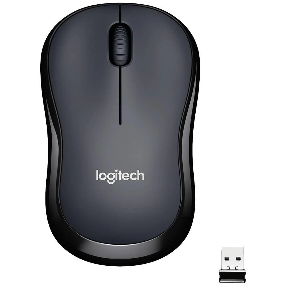 M220 Silent Mouse optical 3 buttons wireless 2.4 GHz USB wireless receiver charcoal Logitech