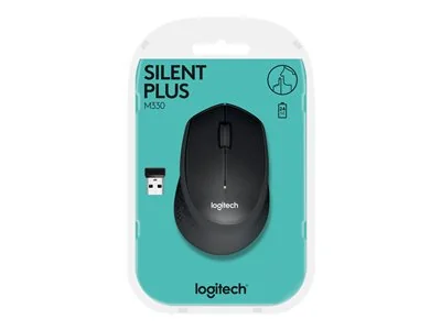 M330 SILENT PLUS Mouse 3 buttons wireless 2.4 GHz USB wireless receiver red Logitech