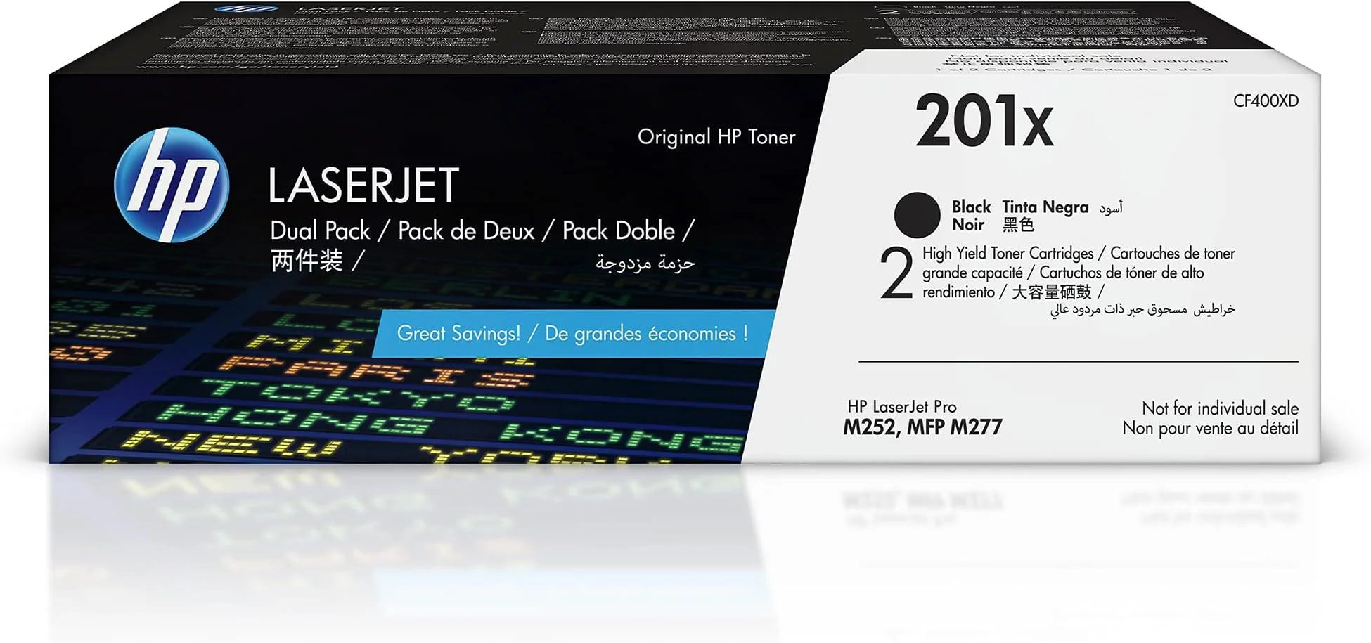HP CF400XD Toner HP 201X negru negru 2pack Color LaserJet M252n M252dw M277n M274n