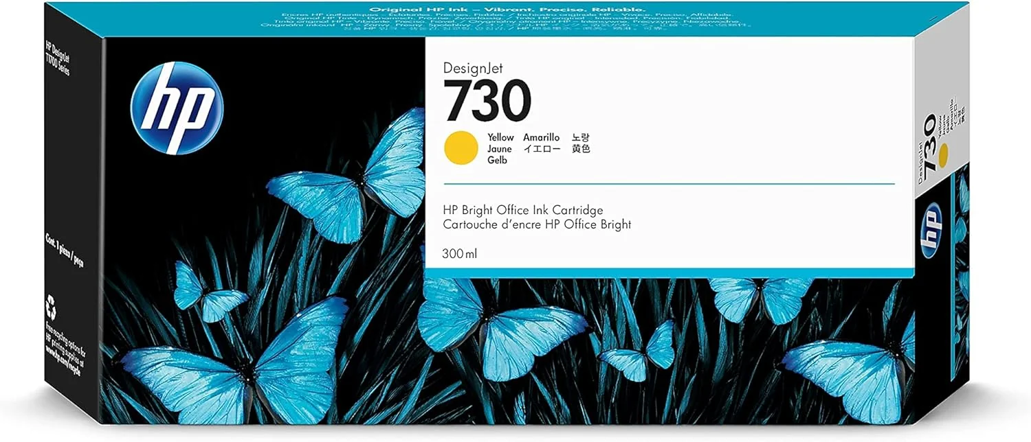 HP 730 300 ml Yellow Ink Cartridge