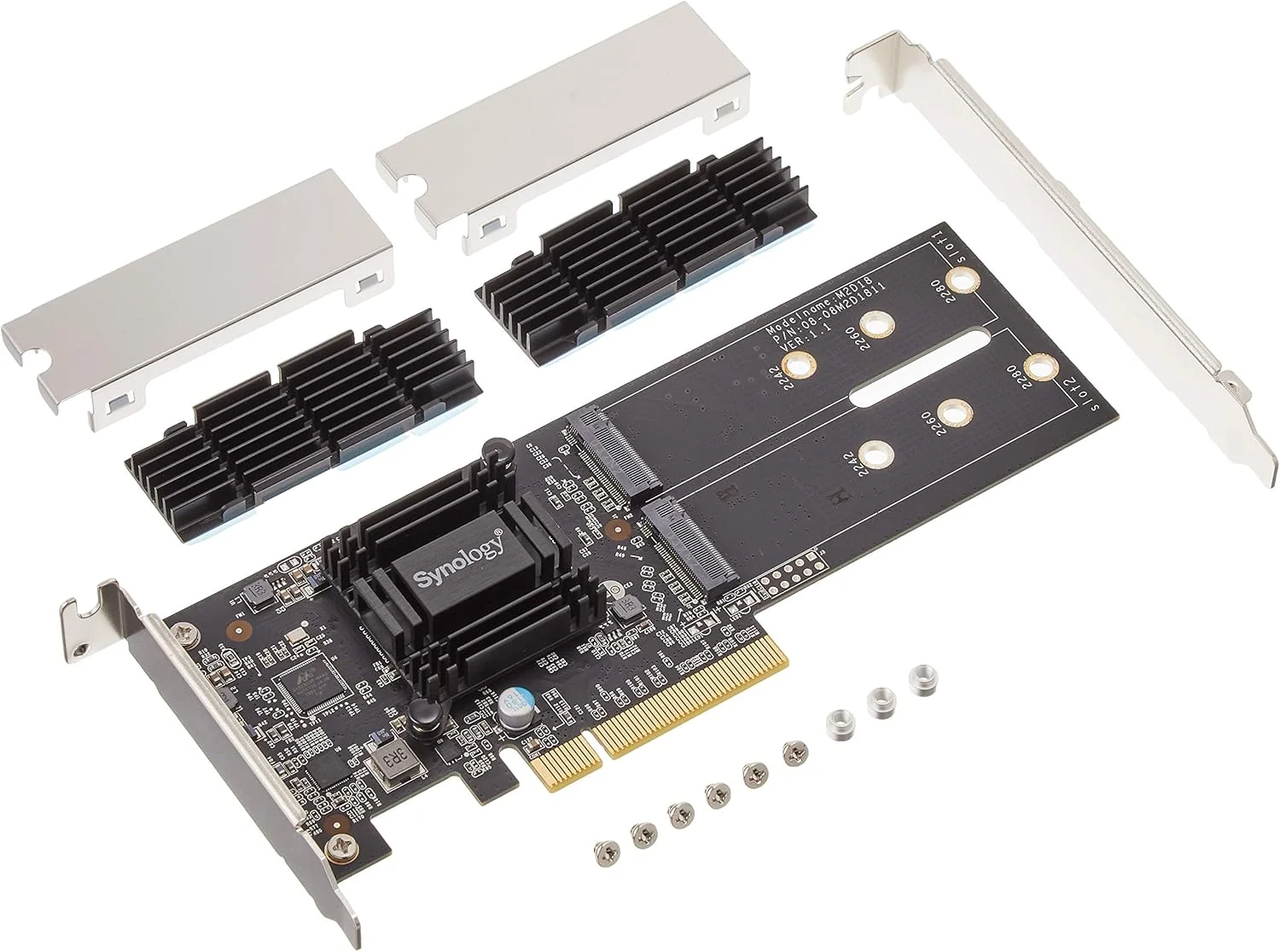 SYNOLOGY M2D18 Synology M2D18 NVMe/SATA SSD adapter card