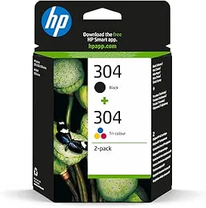 HP 304 2-Pack Black/Tri-color Original Ink Cartridges