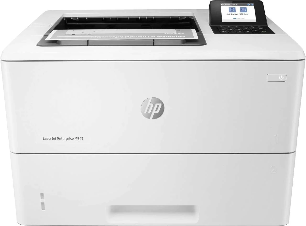 HP LaserJet Enterprise M507dn Printer Mono Duplex laser A4 1200x1200dpi 50ppm 650sheets USB LAN