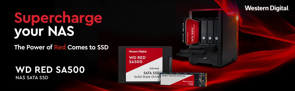WD Red SSD SA500 NAS 1TB 2.5inch SATA III 6 Gb/s POWERED BY SANDISK
