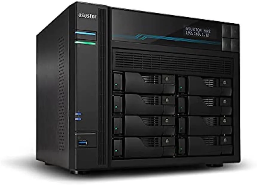 ASUSTOR AS6510T 10 Bay NAS Intel ATOM C3538 8GB DDR4 10GbE x2 2.5GbE x2 USB 3.2 Gen-1 x2 M.2 SSD 2280/2260/2242 SATA/PCIe SSD x2