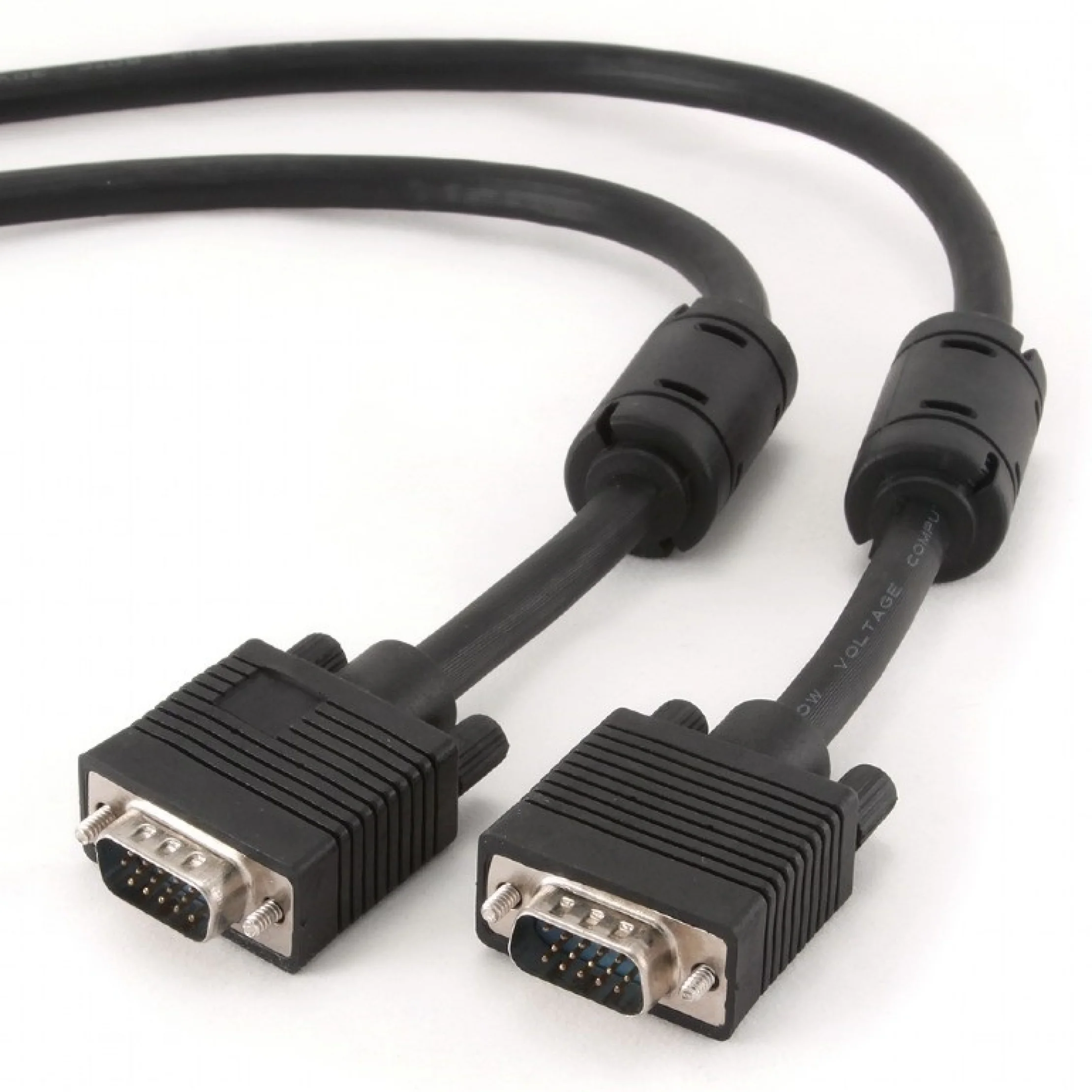 CC-PPVGA-6B VGA HD15m/HD15m dual-shielded w/2 ferrite core 6ft cable BLACK Gembird