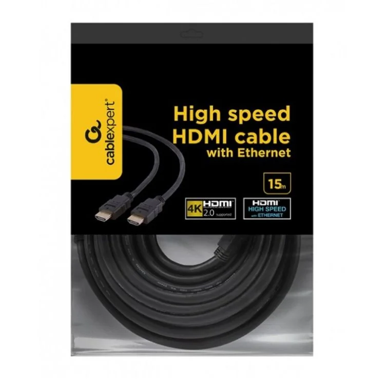 CC-HDMI4-15M Gembird HDMI V2.0 male-male cable with gold-plated connectors 15m bulk package Gembird