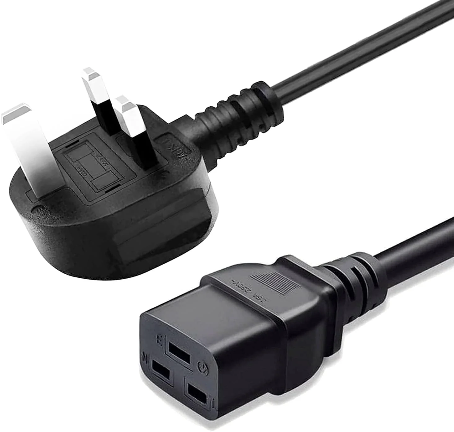 GEMBIRD PC-186-C19 euro plug to C19 socket power cord 1.8 m 16A