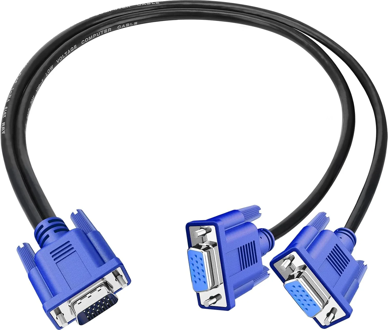 GEMBIRD CC-PPVGAX-10-B Premium VGA-Ext. HD15m/HD15f dual-shielded w/ 2 ferrite 3m black