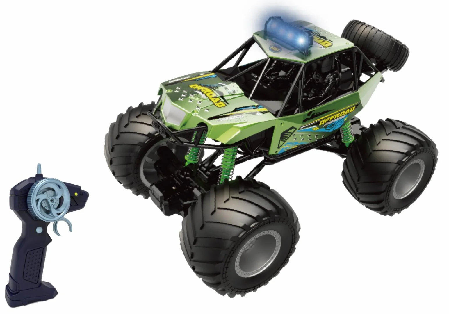 MASINUTA CU TELECOMANDA BIG FOOT, SCARA 1/10, 44CM, VERDE Cevodle