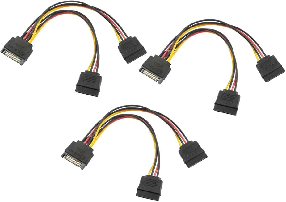 GEMBIRD CC-SATAM2F-01 cable power splitter SATA 15 pin -> 2x SATA HDD - straight