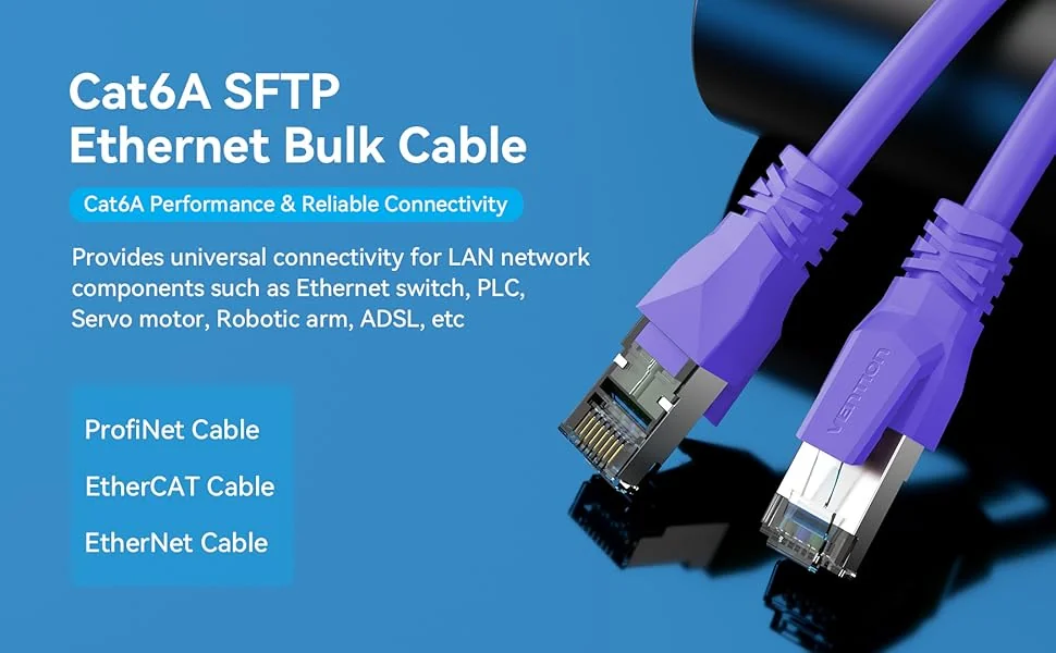 PP6A-LSZHCU-V-1M patchcord RJ45 cat. 6A SFTP LSZH 1m purple Gembird