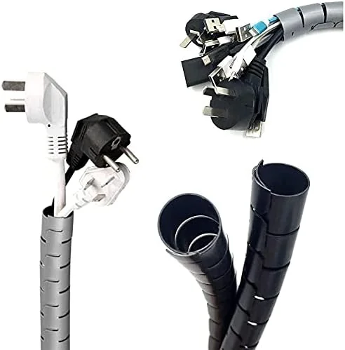 GEMBIRD CM-WR1210-01 cable organizer - Spiral Wrapping Band 10m black 12mm