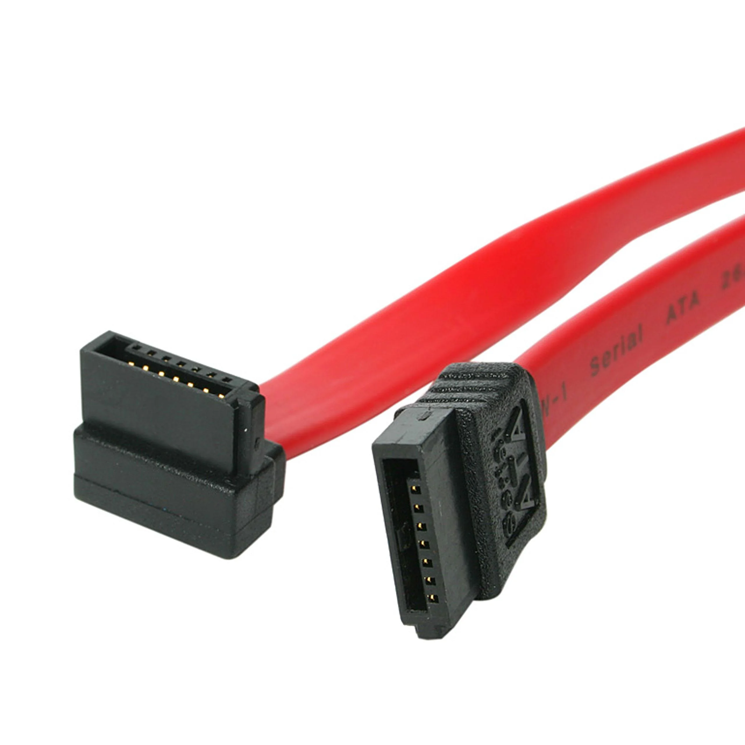 GEMBIRD CC-SATAM-DATA90 Serial ATA III 50 cm Data Cable with 90 degree bent metal clips red