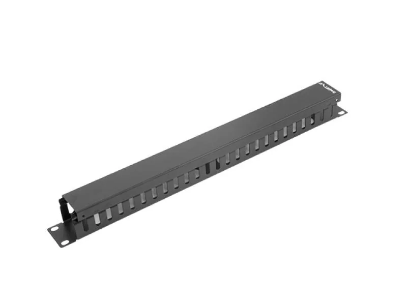 LANBERG AK-1201-B cable management panel type A 19 1U black